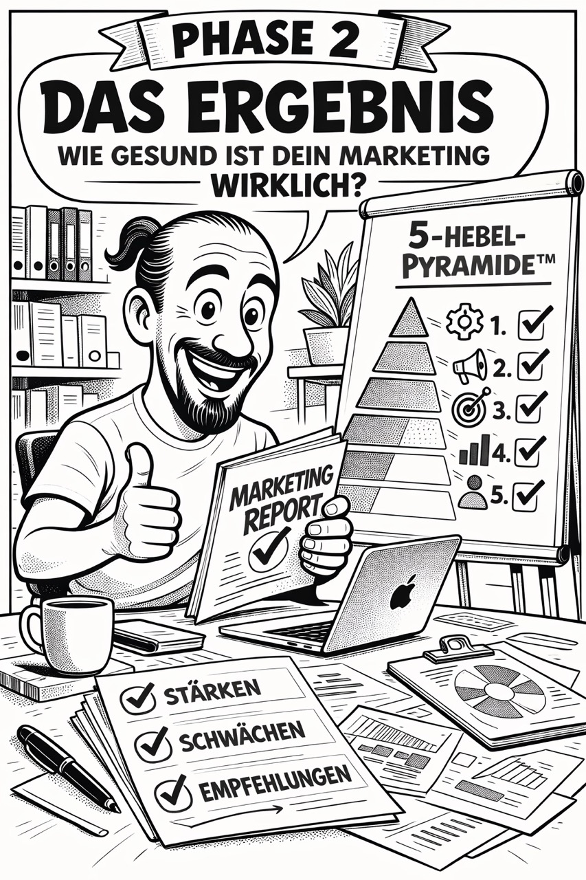 <h3><strong style="font-size: 24px;">Das Ergebnis (Wie gesund ist dein Marketing wirklich?) </strong></h3>