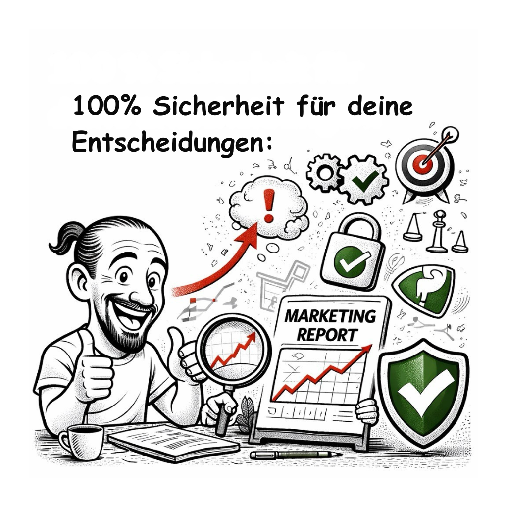 <h3><strong style="color: rgb(255, 255, 255); font-size: 20px;">100 % Sicherheit für deine Entscheidungen: </strong></h3>